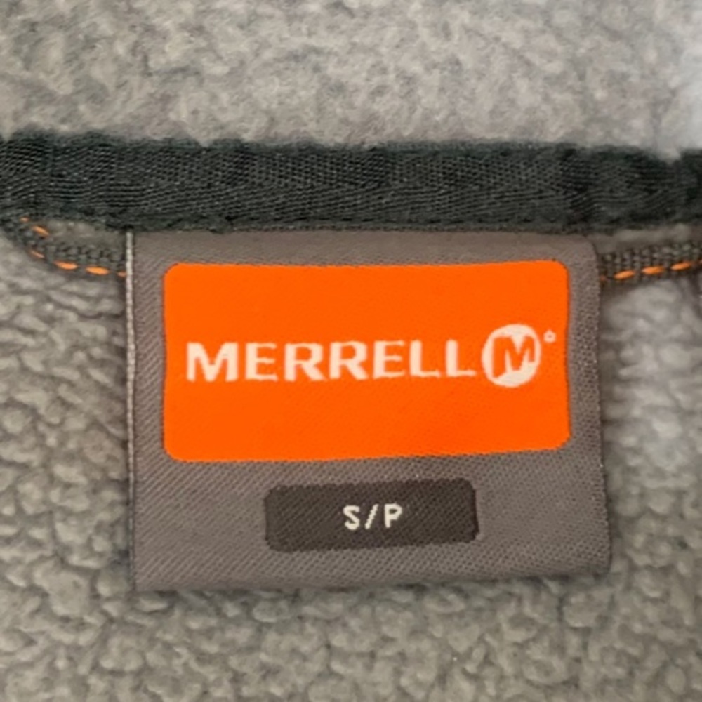 Merrell Fleece Zip Up Outdoor Jacket Grey Black Women’s Size Small - Picture 6 of 9